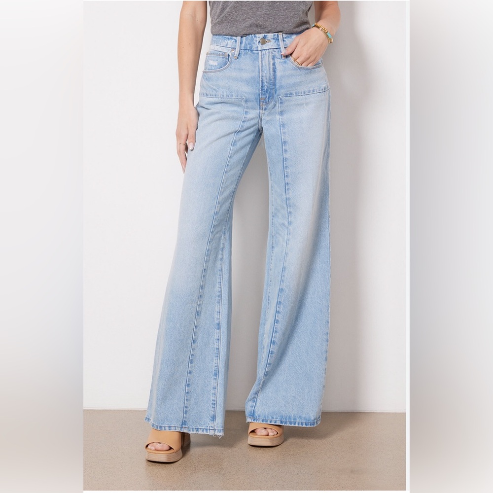 Good American Palazzo jeans size 0